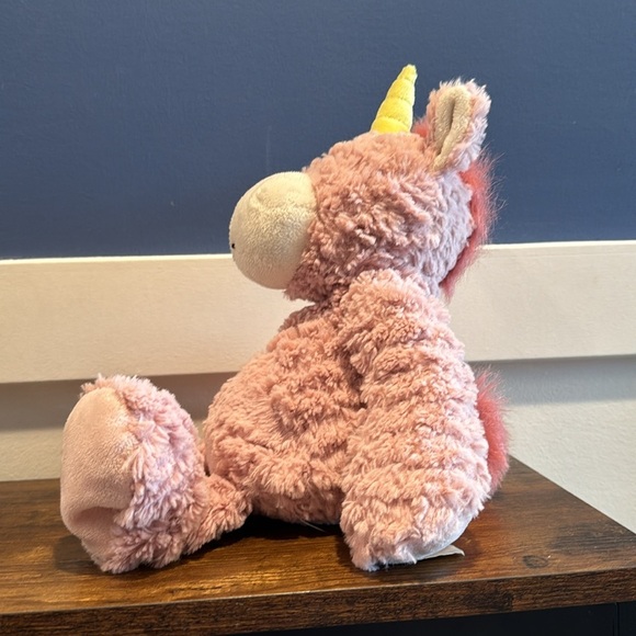 Nat & Jules Mellow Fellows Unicorn Plush Pink Lovey 13" - Picture 5 of 5